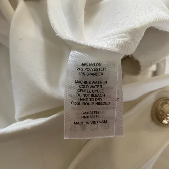 Rachel Zoe High Waist Stretch White Shorts Sz 2 - Picture 6 of 7